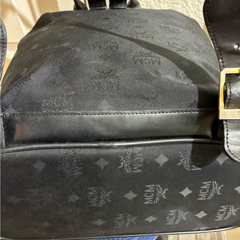MCM Black Backpack Made in Germany - Picture 4 of 8